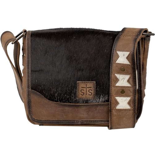 STS Roswell Cowhide Della Crossbody Bag (STS-32688) by STS Ranchwear in Brown