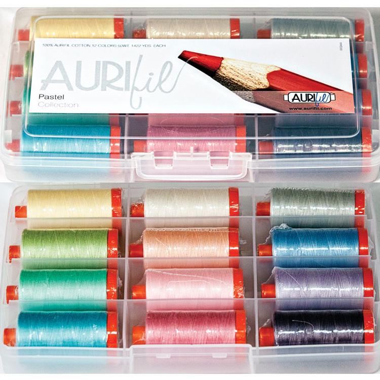 Aurifil Home Collection Pastel 12 Large Spools 50wt