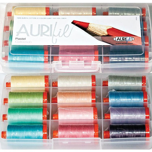Aurifil Home Collection Pastel 12 Large Spools 50wt