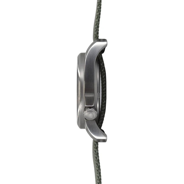 Bertucci A-2S Field Watch 40mm – Black Dial, Defender Drab Nylon Band