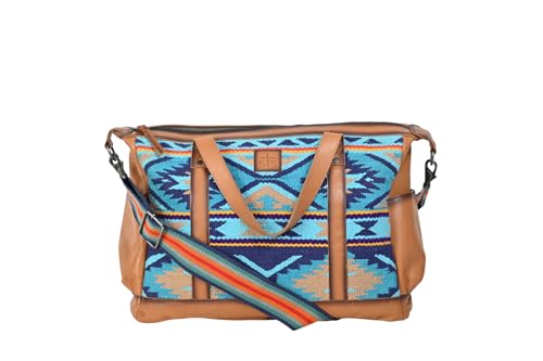 STS Ranchwear Mojave Sky Diaper Bag Multi/Blue Aztec One Size by STS Ranchwear in Multi/Blue Aztec