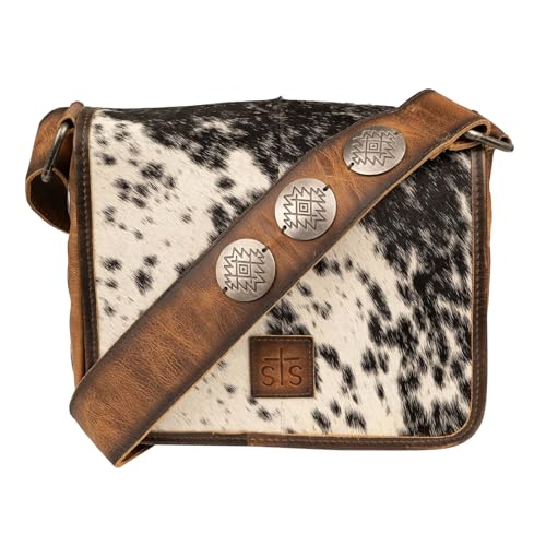 STS Della Crossbody (STS-33895) by STS Ranchwear in Cowhide/Tan