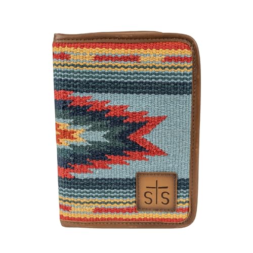 STS Ranchwear Women's Chaynee Valley Serape Magnetic Wallet Leather Bifold Closure Multiple Card Western Style, Multi by STS Ranchwear in Multi