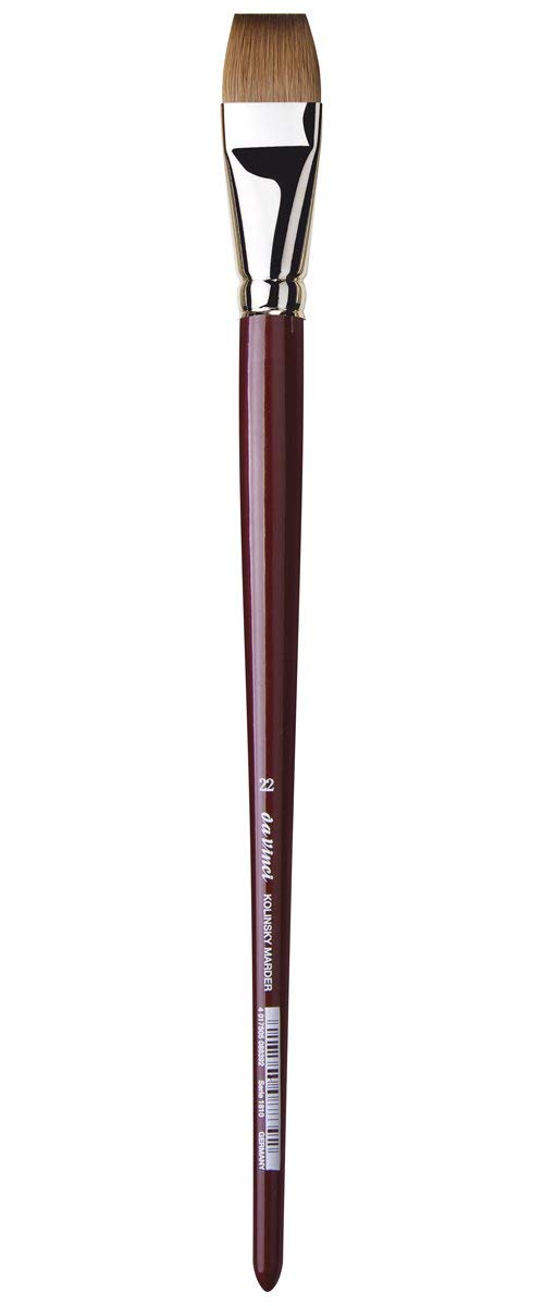 da Vinci Oil & Acrylic Series 1810 Oil Paint Brush, Bright Kolinsky Red Sable, Size 22 (1810-22) - da Vinci art supplies product photo