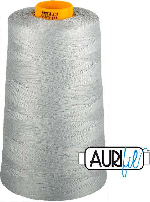 Aurifil 40wt 3-ply Cones 3,280yd Dove, Grey, (MK40-3CO-2600)