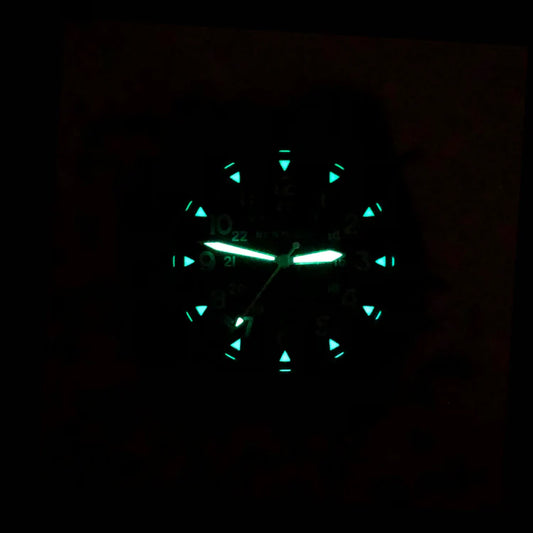 Bertucci A-3P Sportsman Field Watch 42mm – Black Dial, Coyote Nylon Band