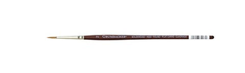 Grumbacher Goldenedge Golden Toray Round Watercolor Brush, Synthetic Bristles, Size 2 (4620.2)