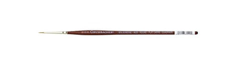 Grumbacher Goldenedge Golden Toray Round Watercolor Brush, Synthetic Bristles, Size ZZZ (4620.ZZZ)