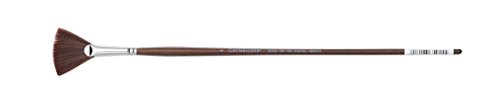 Grumbacher Degas Fan Oil and Acrylic Brush, Mixed Synthetic Bristles, Size 4 (930N4G)