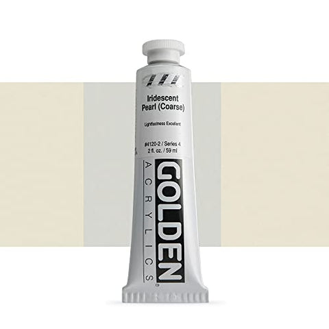 Golden Heavy Body Acrylic Paint, 2 Ounce, Iridescent Pearl Coarse