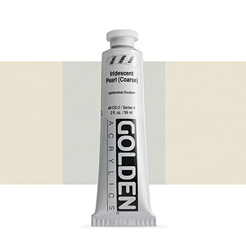 Golden Heavy Body Acrylic Paint, 2 Ounce, Iridescent Pearl Coarse