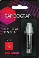 Koh-I-Noor Rapidograph Stainless Steel Replacement Point, .60mm, 1 Each (72D.2)