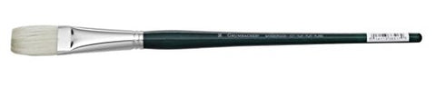 Grumbacher Gainsborough Flat Oil and Acrylic Brush, Hog Bristle, Size 14 (1271F.14)