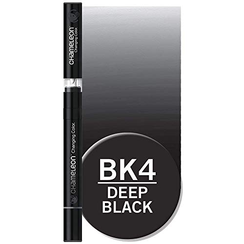 Chameleon Art Products, Chameleon Pen, Deep Black BK4, One Pen Two Nibs