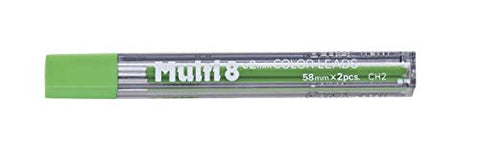 Pentel Multi 8 Color 2 mm Lead Refill, Light Green (CH2-K)