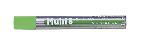 Pentel Multi 8 Color 2 mm Lead Refill, Light Green (CH2-K)