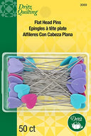 Dritz 3069 Decorative Flat Head Pins, 2-Inch (50-Count)