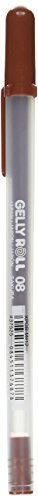 Sakura Gelly Roll Pen Gel Ink Bulk Medium Point Brown, 1 Count (Pack of 1)