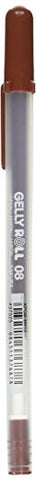 Sakura Gelly Roll Pen Gel Ink Bulk Medium Point Brown, 1 Count (Pack of 1)