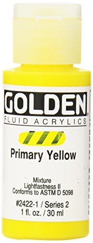 Golden Fluid Acrylic Paint 1 Ounce-Primary Yellow