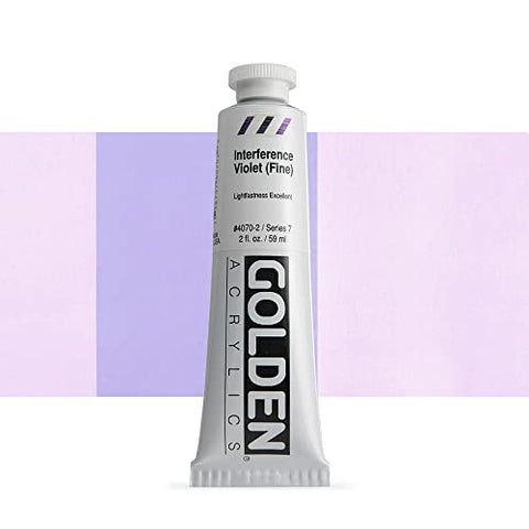 Golden Heavy Body Acrylic Paint, 2 Ounce, Interference Violet Fine