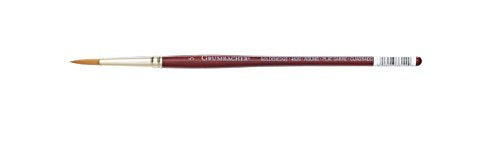 Grumbacher Goldenedge Golden Toray Round Watercolor Brush, Synthetic Bristles, Size 5 (4620.5)