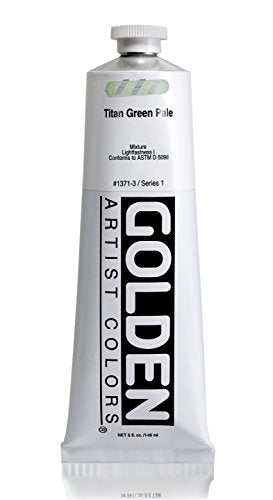 Golden Artist Acrylic, 5 Ounce Tube, Titan Green Pale (1371-3)