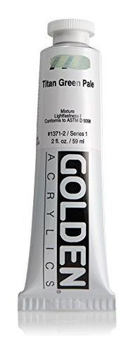 Golden Heavy Body Acrylic, 2 Ounce Tube, Titan Green Pale (1371-2)