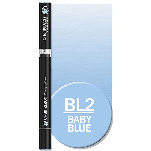 Chameleon Art Products, Chameleon Pen, Baby Blue BL2, One Pen Two Nibs