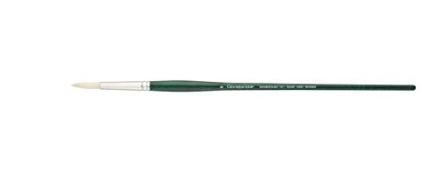 Grumbacher Gainsborough Round Oil and Acrylic Brush, Hog Bristle, Size 6 (1271R.6)