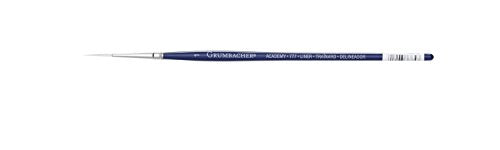 Grumbacher Academy Watercolor Liner Brush, White Nylon Bristles, Size 1 (777.1)