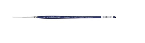 Grumbacher Academy Watercolor Liner Brush, White Nylon Bristles, Size 2 (777.2)