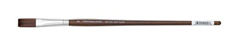 Grumbacher Degas Flat Oil and Acrylic Brush, Mixed Synthetic Bristles, Size 8 (930F8G)