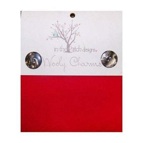 Wooly Charms 5in x 5in Christmas Red Mixed Colors 5ct