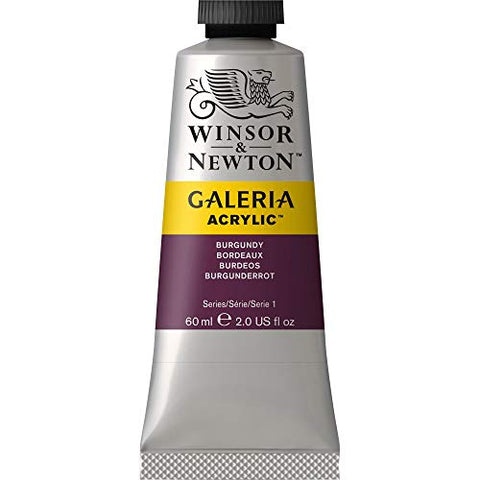 Winsor & Newton Galeria Acrylic Paint, 60-ml Tube, Burgundy, 2 Fl Oz