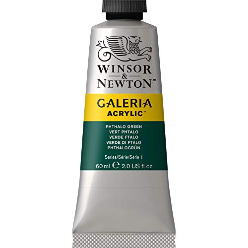 Winsor & Newton Galeria Acrylic Paint, 2 Fl Oz (Pack of 1), Phthalo Green