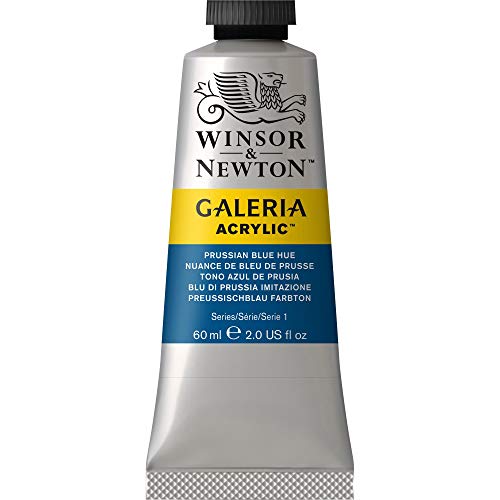 Winsor & Newton 2120541 Galeria Acrylic Paint, 60-ml Tube, Prussian Blue Hue 2 Fl Oz