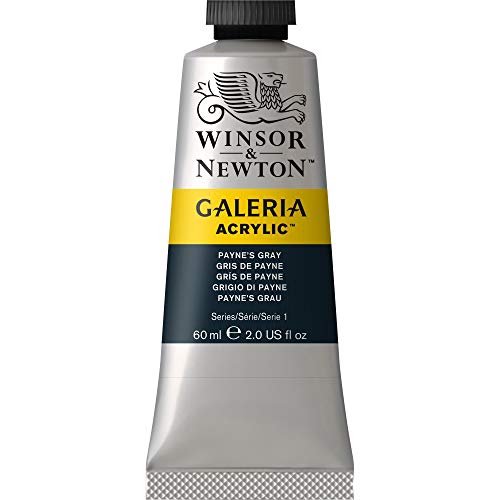 Winsor & Newton 2120465 Galeria Acrylic Paint, 60-ml Tube, Payne's Gray, 2 Fl Oz