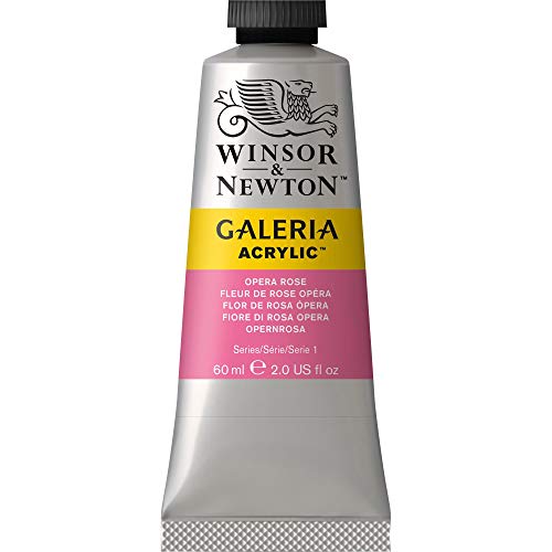 Winsor & Newton Galeria Acrylic Paint, 60-ml Tube, Opera Rose, 2 Fl Oz