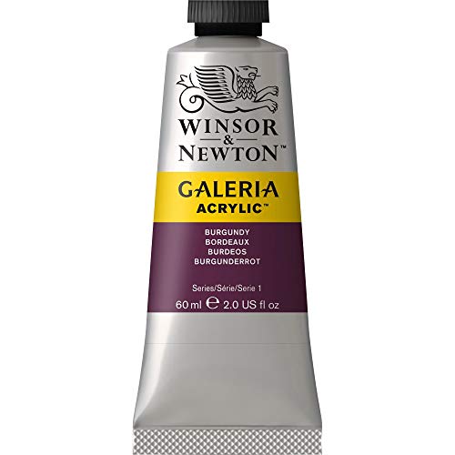 Winsor & Newton Galeria Acrylic Paint, 60-ml Tube, Burgundy, 2 Fl Oz