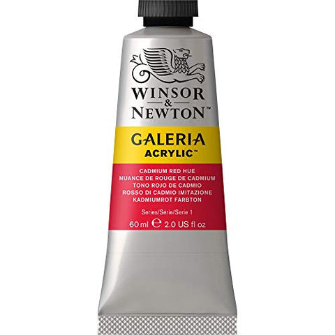 Winsor & Newton Galeria Acrylic Paint, 60-ml Tube, Cadmium Red Hue, 2 Fl Oz