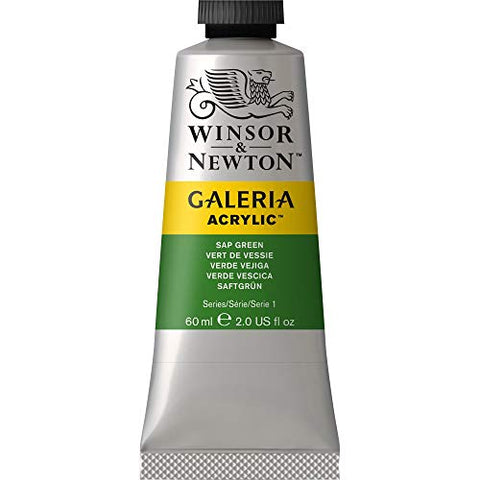 Winsor & Newton Galeria Acrylic Paint, 2 Fl Oz (Pack of 1), Sap Green