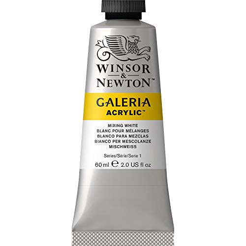 Winsor & Newton Galeria Acrylic Paint, 2 Fl Oz (Pack of 1), Mixing White