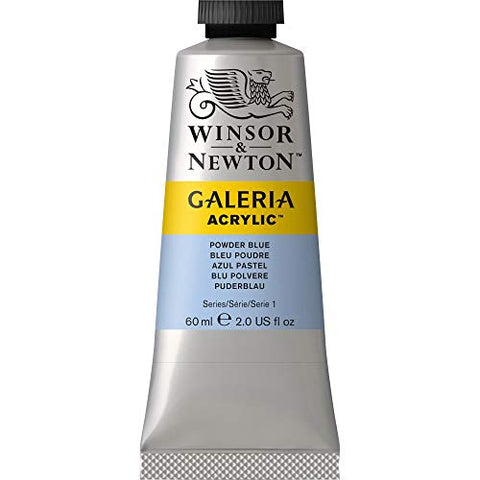 Winsor & Newton 2120446 Galeria Acrylic Paint, 60-ml Tube, Powder Blue, 2 Fl Oz