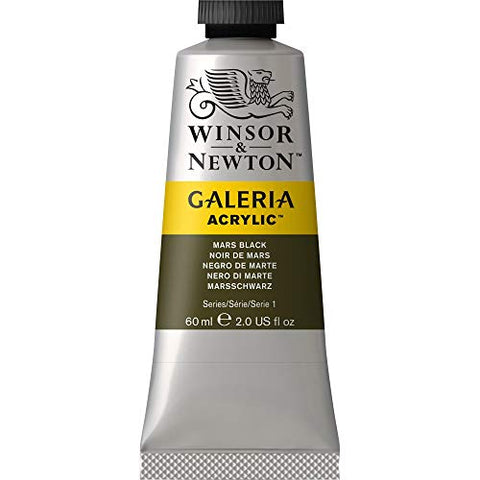 Winsor & Newton Galeria Acrylic Paint, 60-ml Tube, Mars Black, 2 Fl Oz