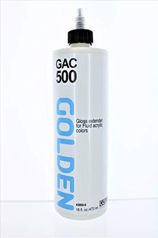 Golden Acrylic Medium, GAC-500 Leveling, 16 Oz