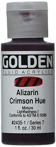 Golden Fluid Acrylic Paint 1 Ounce-Historical Alizarin Crimson Hue