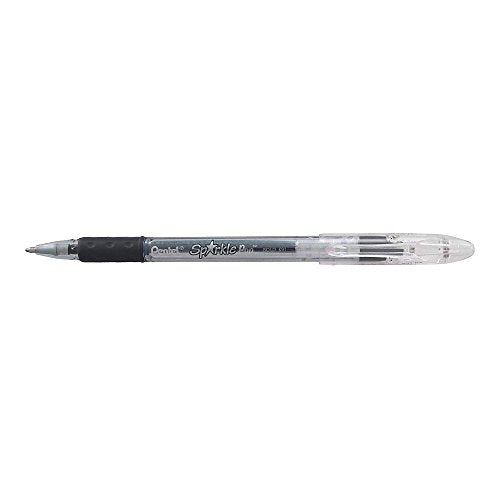 Pentel Sparkle Pop Gel Pen, 1.0mm Bold Point, Black-Red Ink (K91-DA)