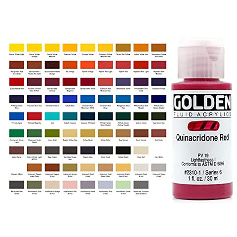 1 Oz Fluid Acrylics Iridescent Color Paints Color: Silver (Fine)