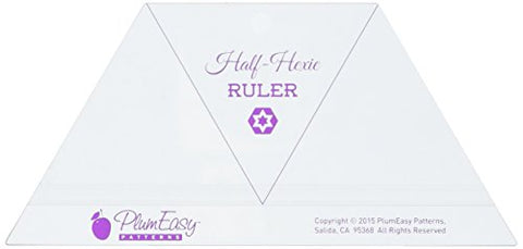 PlumEasy Patterns Half-Hexie Ruler